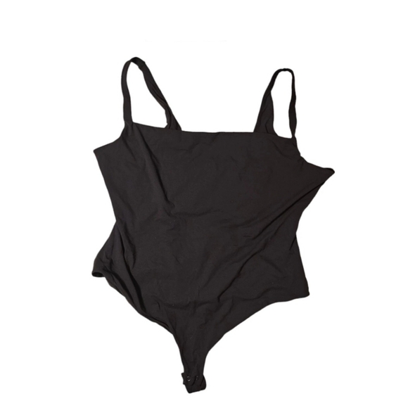 SKIMS FITS EVERYBODY SQUARE NECK ONYX BODYSUIT 3X - Picture 1 of 6